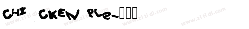CHICKEN Pie字体转换